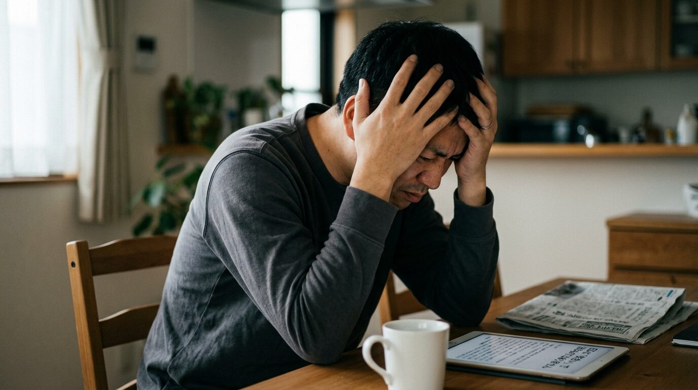 EDに悩む男性のイメージ